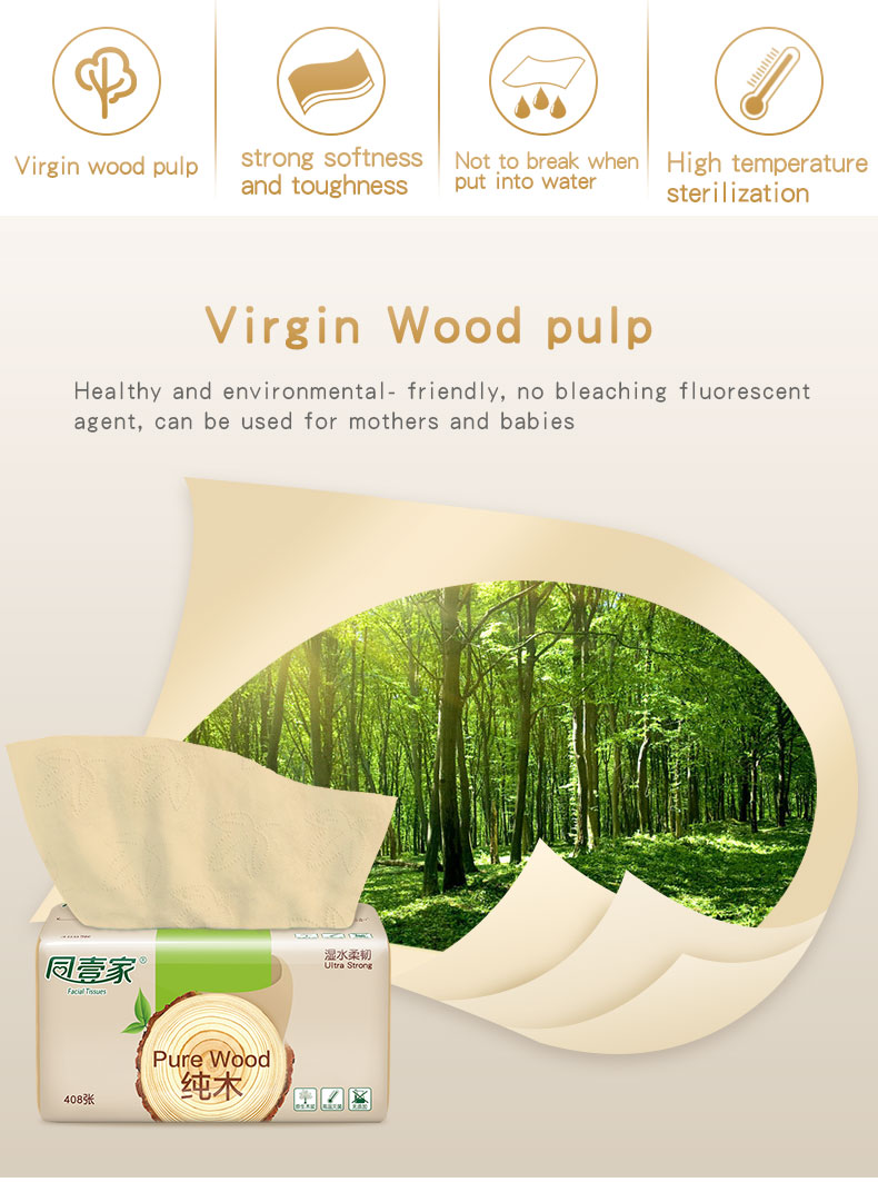 Wood Pulp Tissue Paper