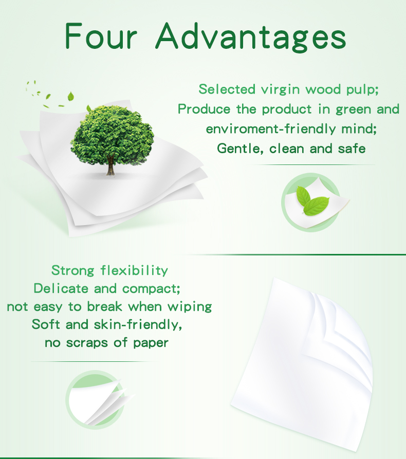Eco Friendly Facial Tissue