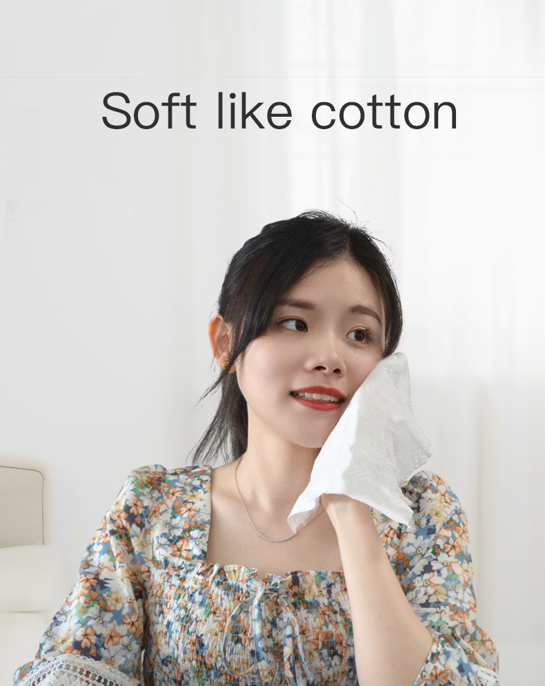 Disposable pumping pure beauty cotton facial soft tissue